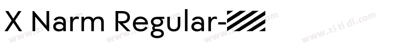 X Narm Regular字体转换